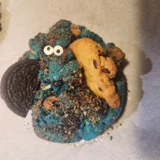 April's homemade Cookie Monster
