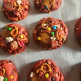 April's homemade Red Velvet Trashcan Cookie