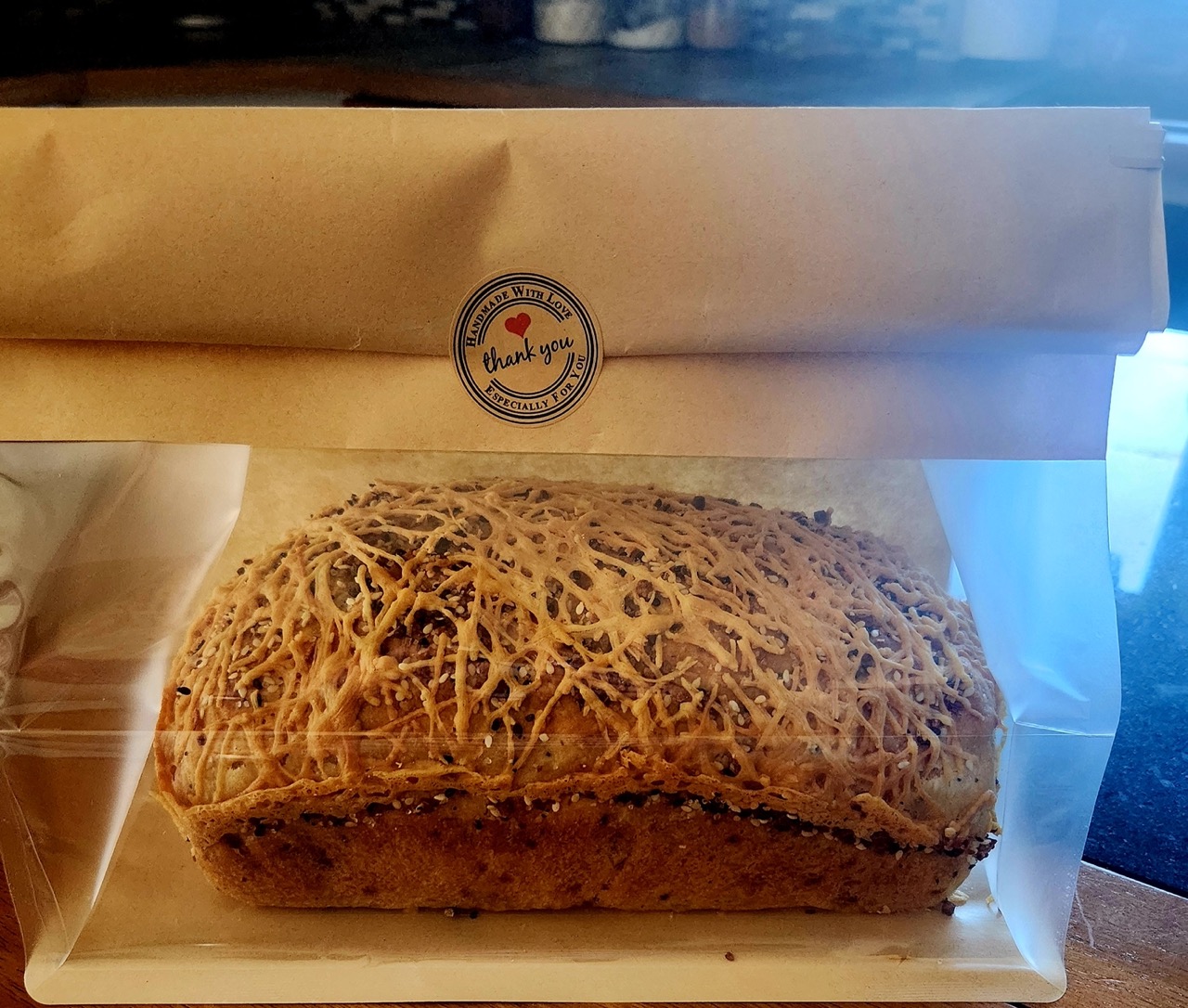 April's home-baked Parmesan Everything Bagel Loaf